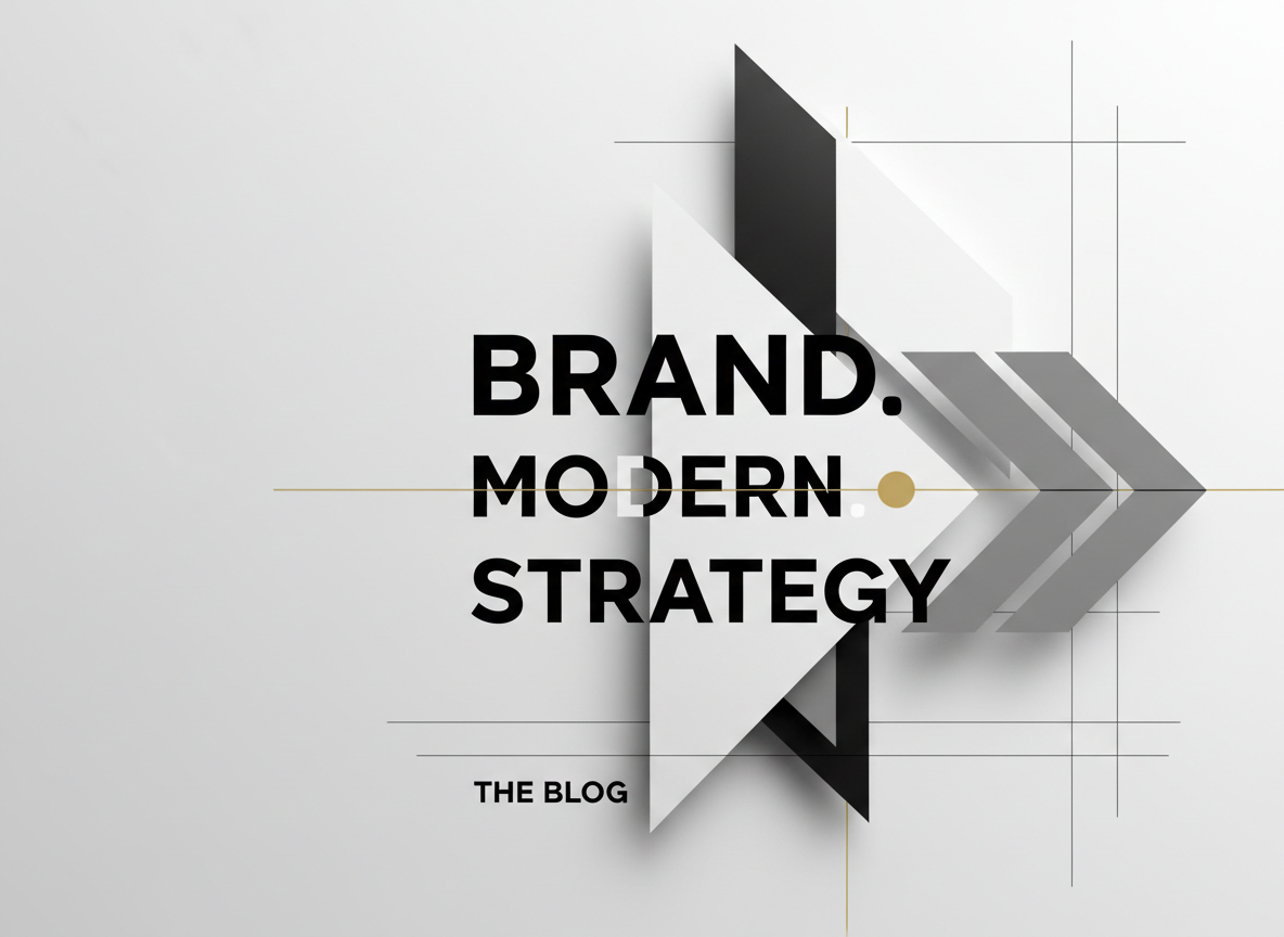 Abstract editorial composition of overlapping geometric shapes and typographic fragments in monochrome.